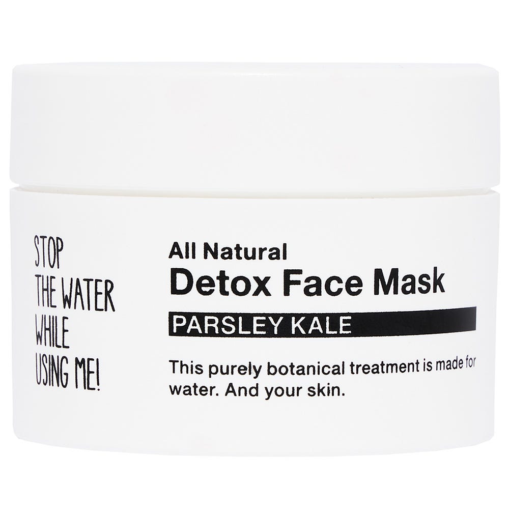 Stop the water while using me! All Natural Parsley Kale Detox Face Mask 50 ml