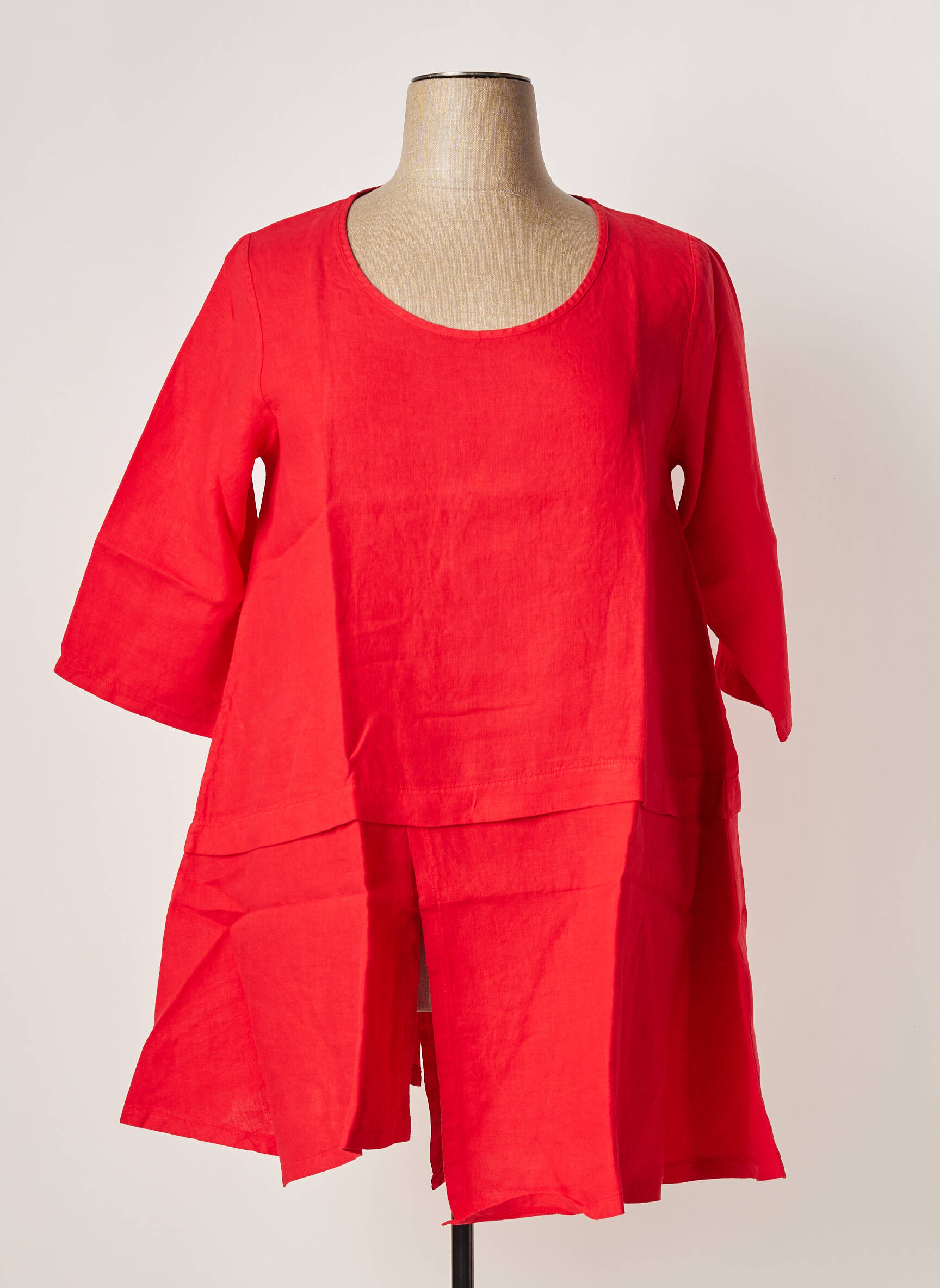 G Oze Tuniquemanchelongue Femme couleur rouge