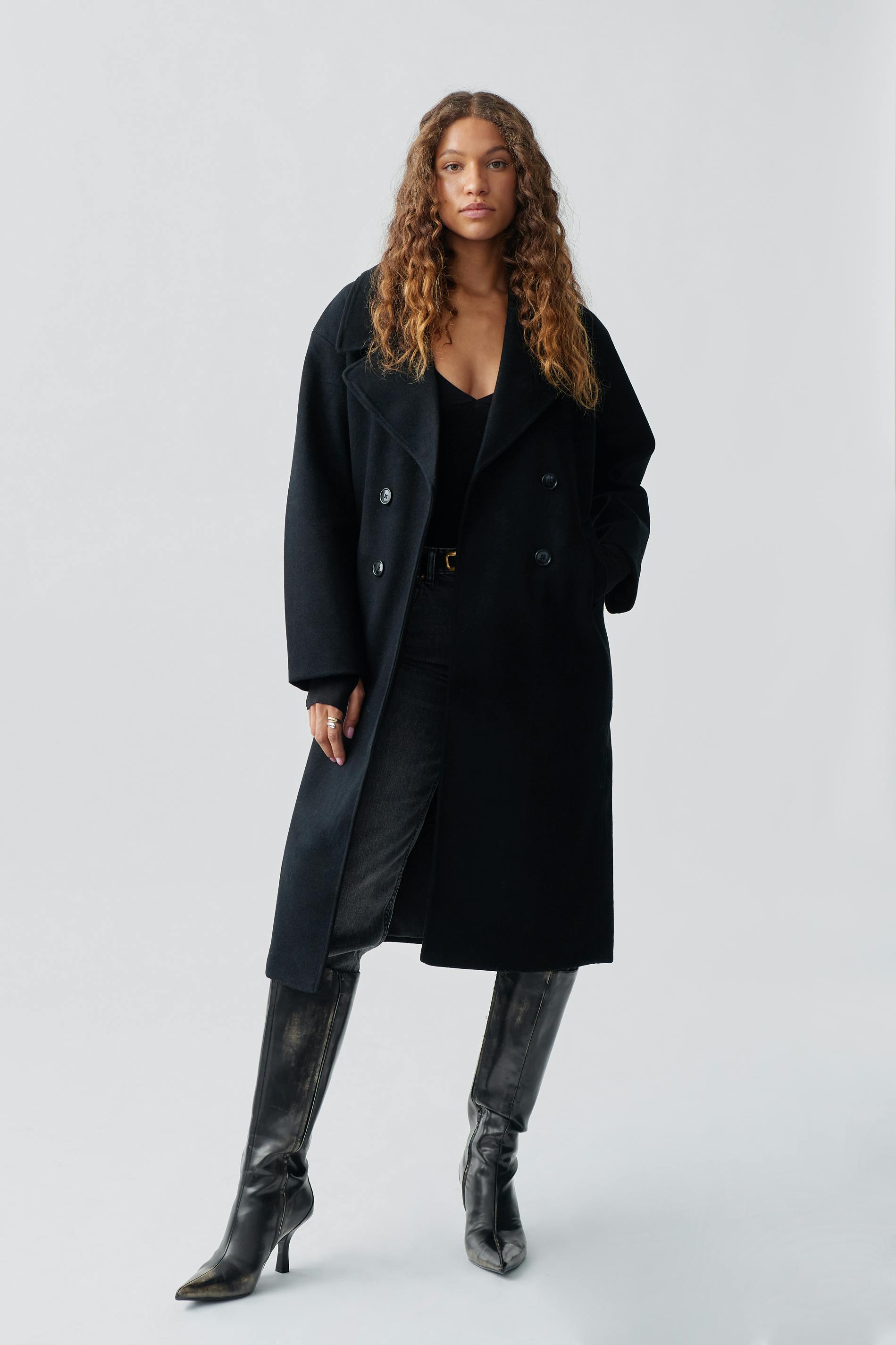 Double breasted coat
