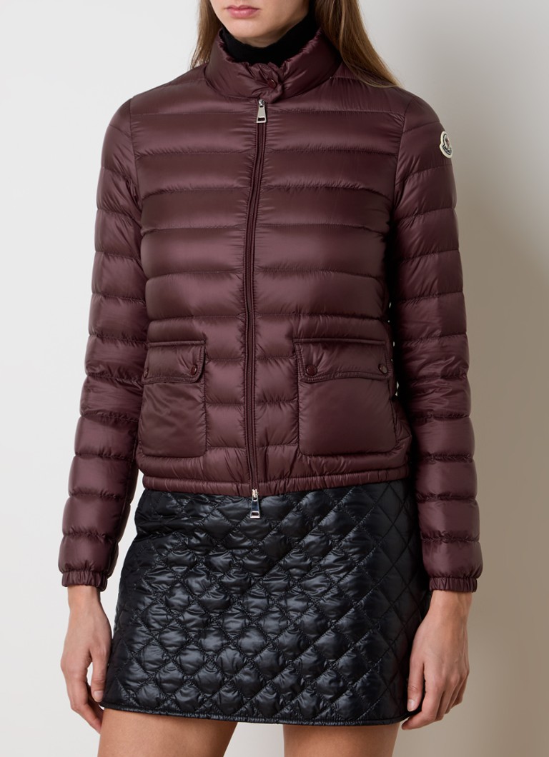 Moncler Lans stepēta jaka ar dūnu pildījumu un kabatām ar atloku