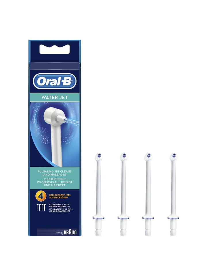 Oral-B 4 er-Set WaterJet 4er Ersatzdüsen weiß in Weiß günstig kaufen onesize