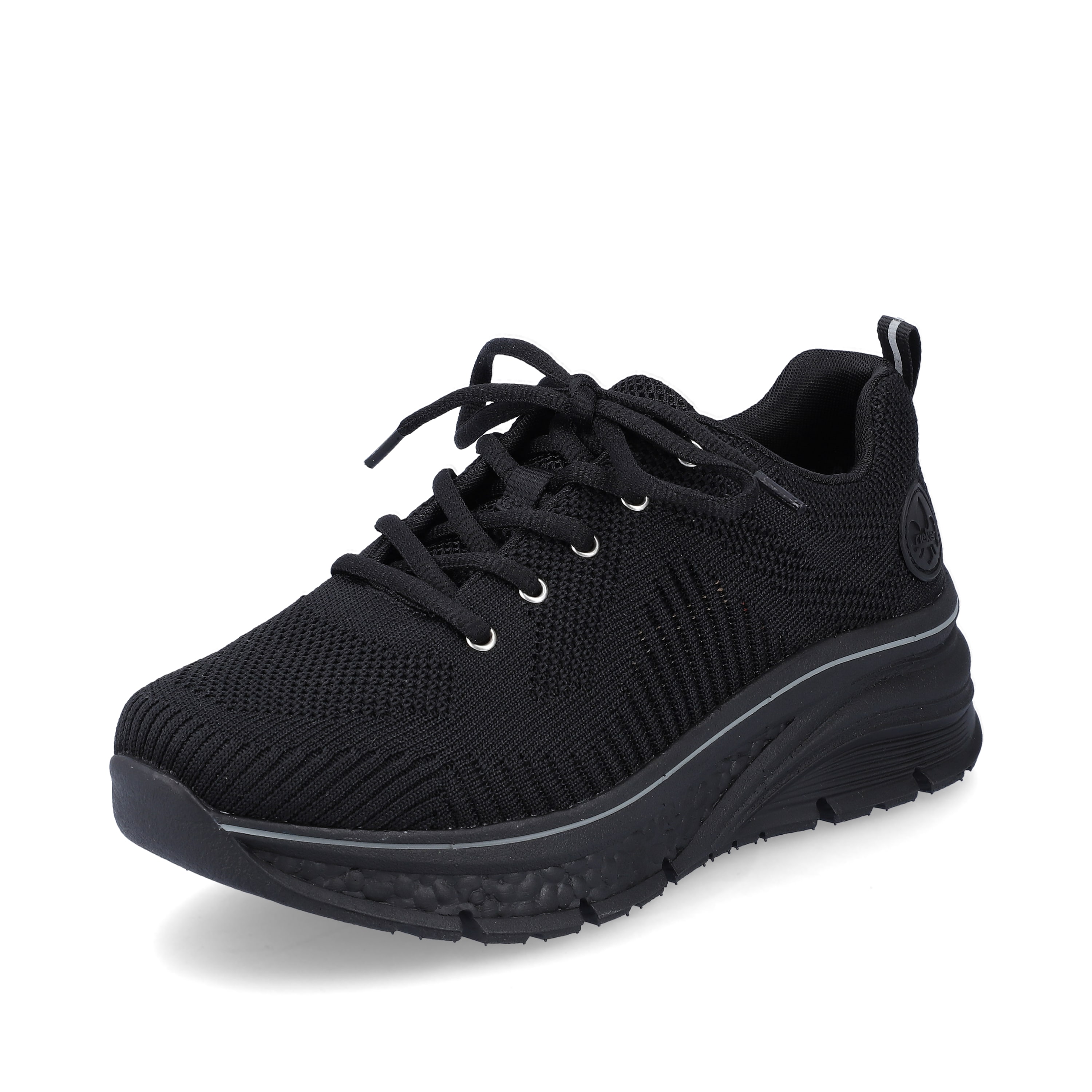 Rieker Damen Sneaker Low tiefschwarz