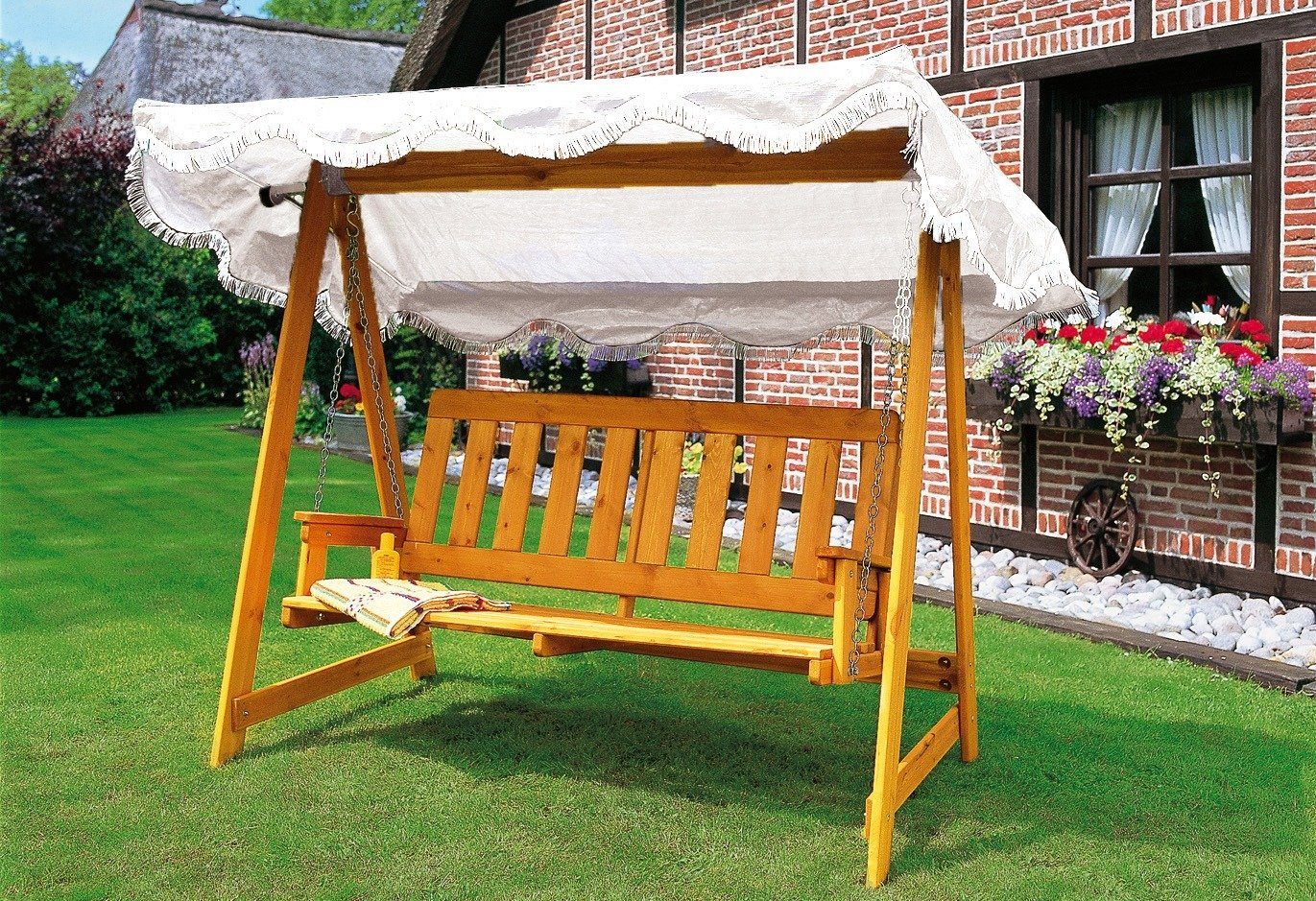 promadino Hollywoodschaukel, 3-Sitzer
