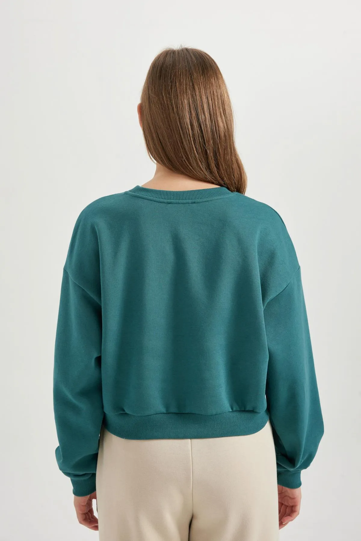 DeFacto  Cooles Oversize-Fit-Sweatshirt mit Rundhalsausschnitt, dick, B2939ax23wn