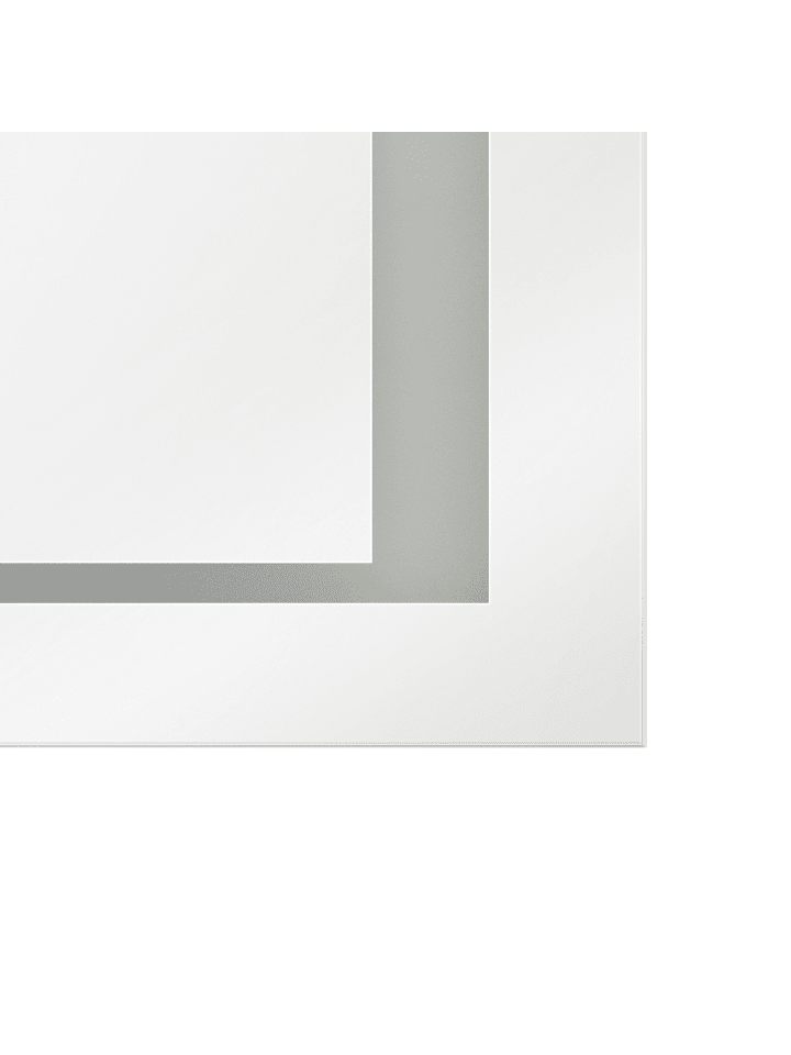 Beliani Badezimmerspiegel EYRE in Silber - (W) 80 x (H) 60 x (L) 4 cm günstig kaufen onesize