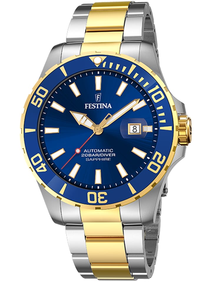 Festina Edelstahl Armbanduhr 44mm günstig kaufen onesize