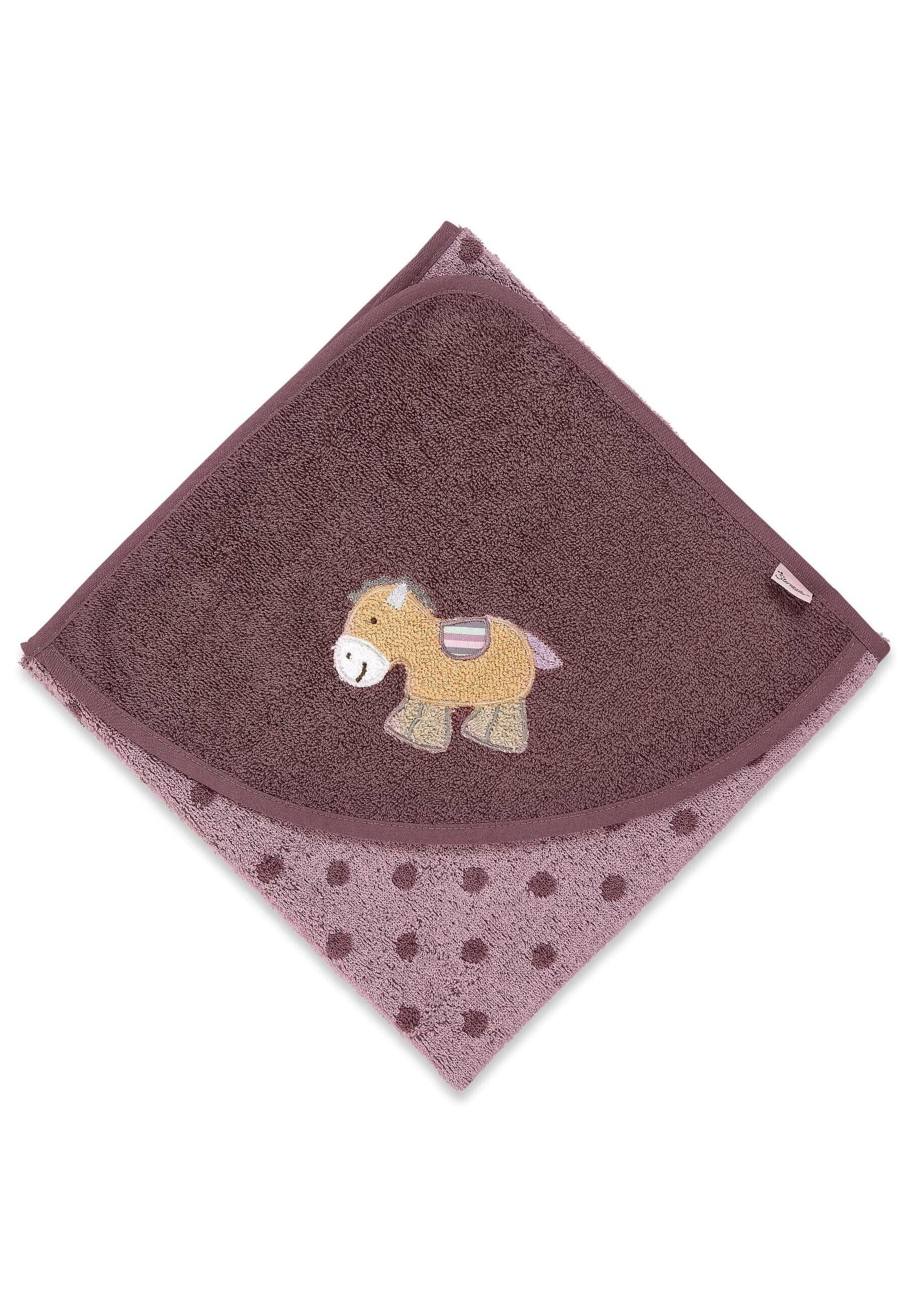 Badetuch 80x80 Pony Pauline in Flieder