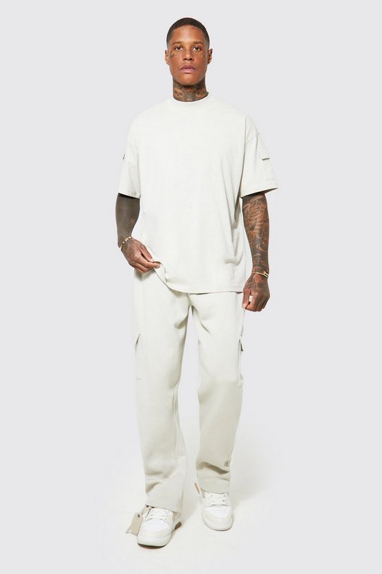 Oversize Cargo T-Shirt Trainingsanzug