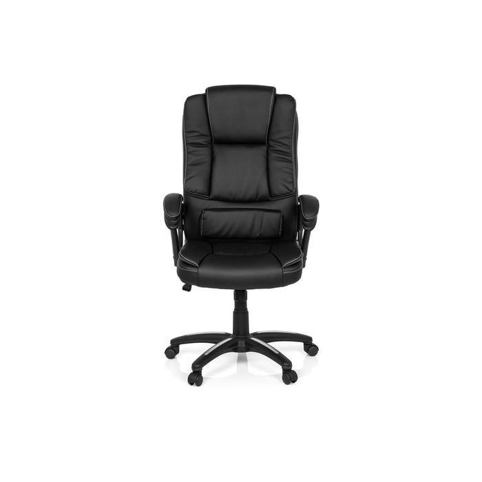 MyBuero Chefsessel Bürostuhl RELAX CL120 Schwarz, Schreibtischstuhl mit Armlehnen