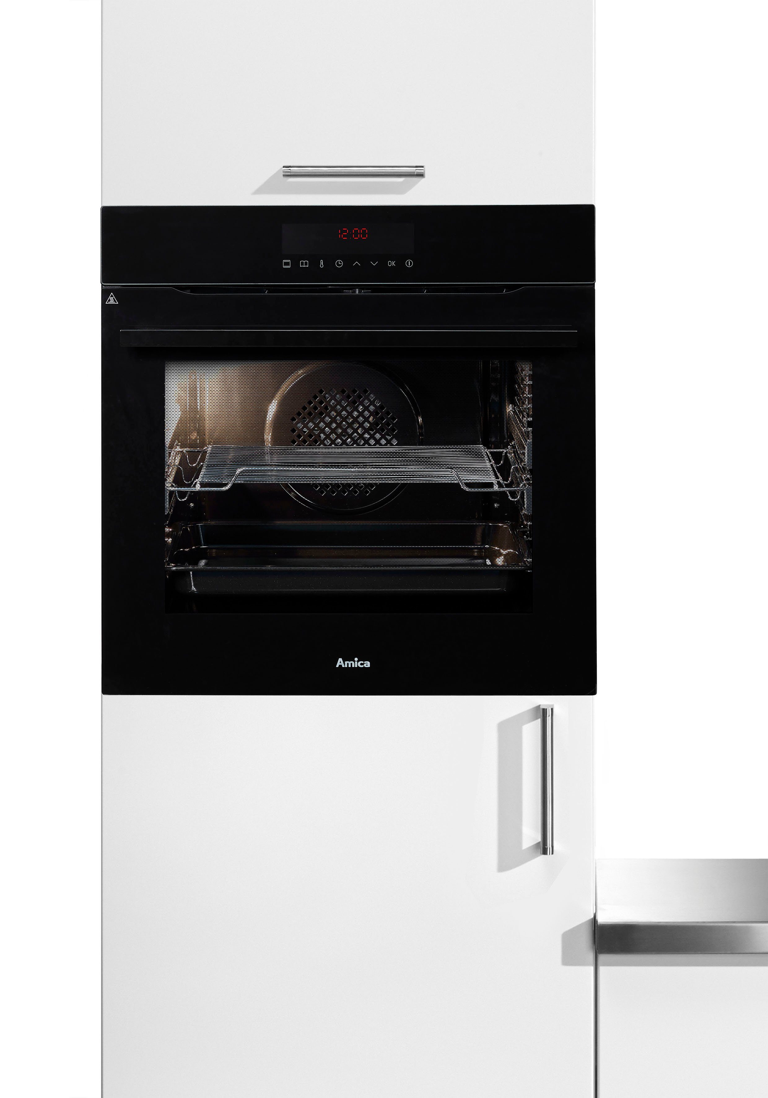 Amica Pyrolyse Backofen EBPX 946 610 S, mit 2-fach-Teleskopauszug, Pyrolyse-Selbstreinigung, XXL-Garraum