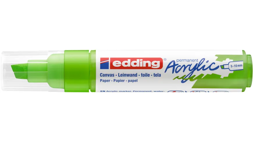 edding Acrylmarker 5000 breit gelbgrün gelbgrün