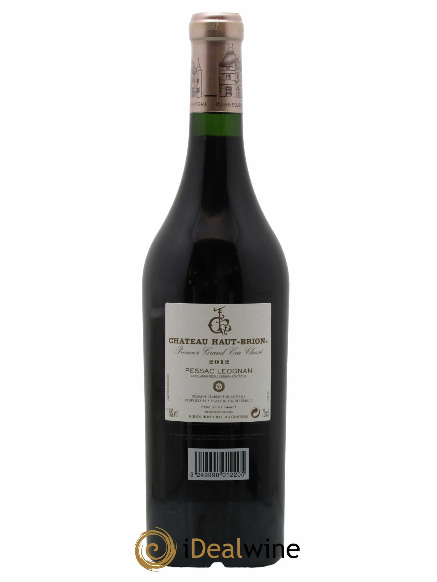 Château Haut Brion 1er Grand Cru Classé  2012 - Lot de 1 Bouteille