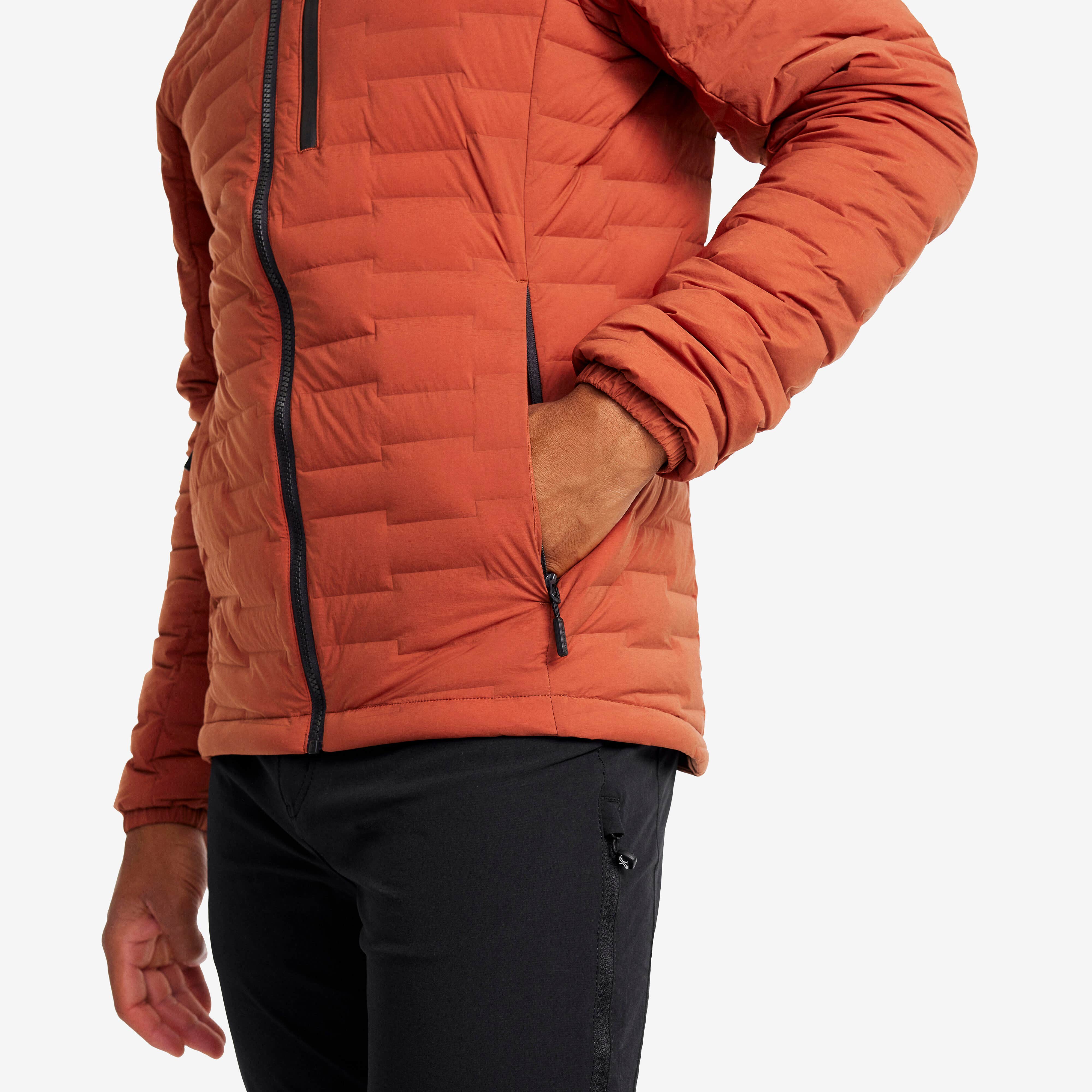 Flex Stretch Down Jacket Homme Rusty Orange