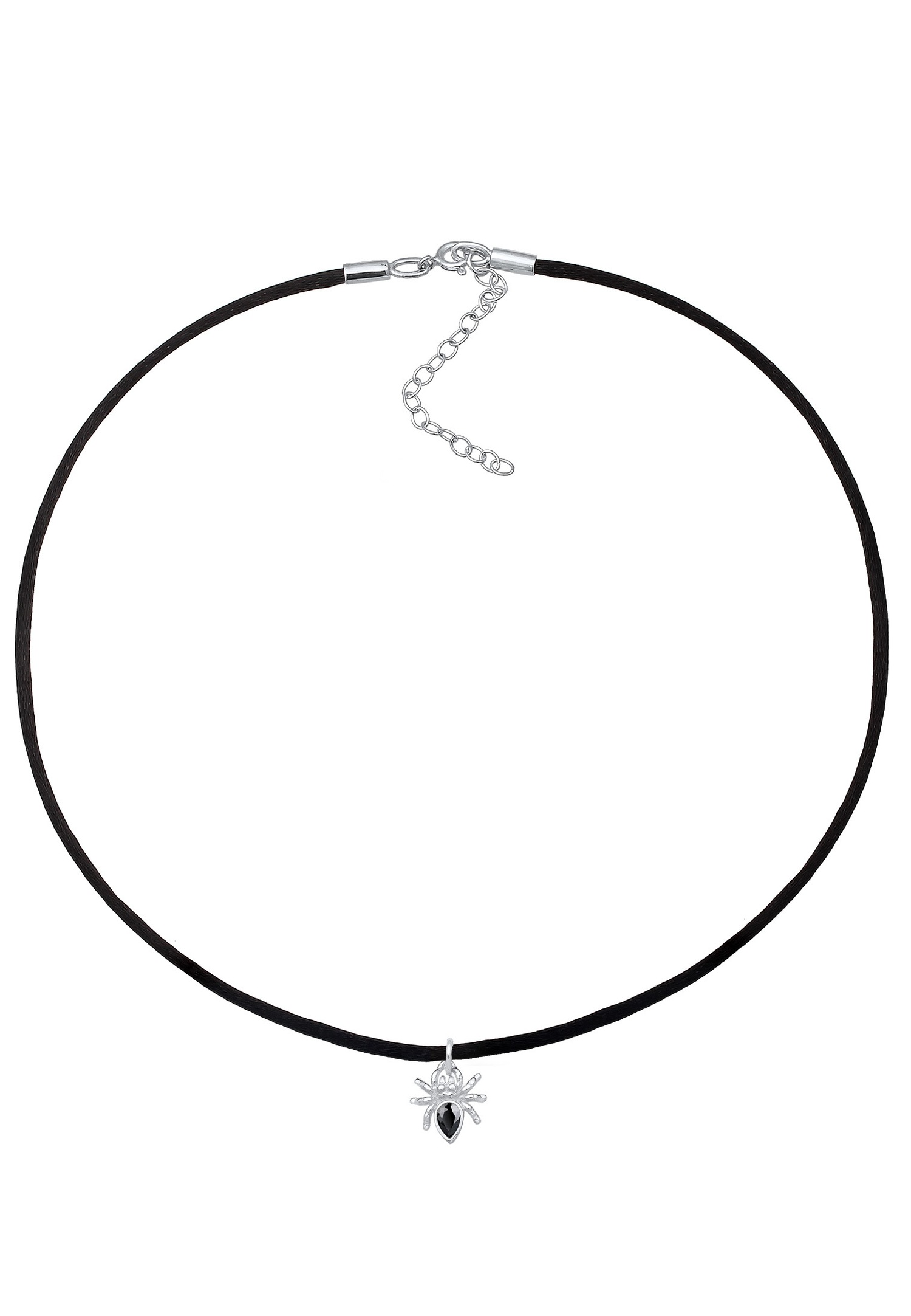 Elli Women's Halloween Spider Choker with Cubic Zirconia in 925 Sterling Silver