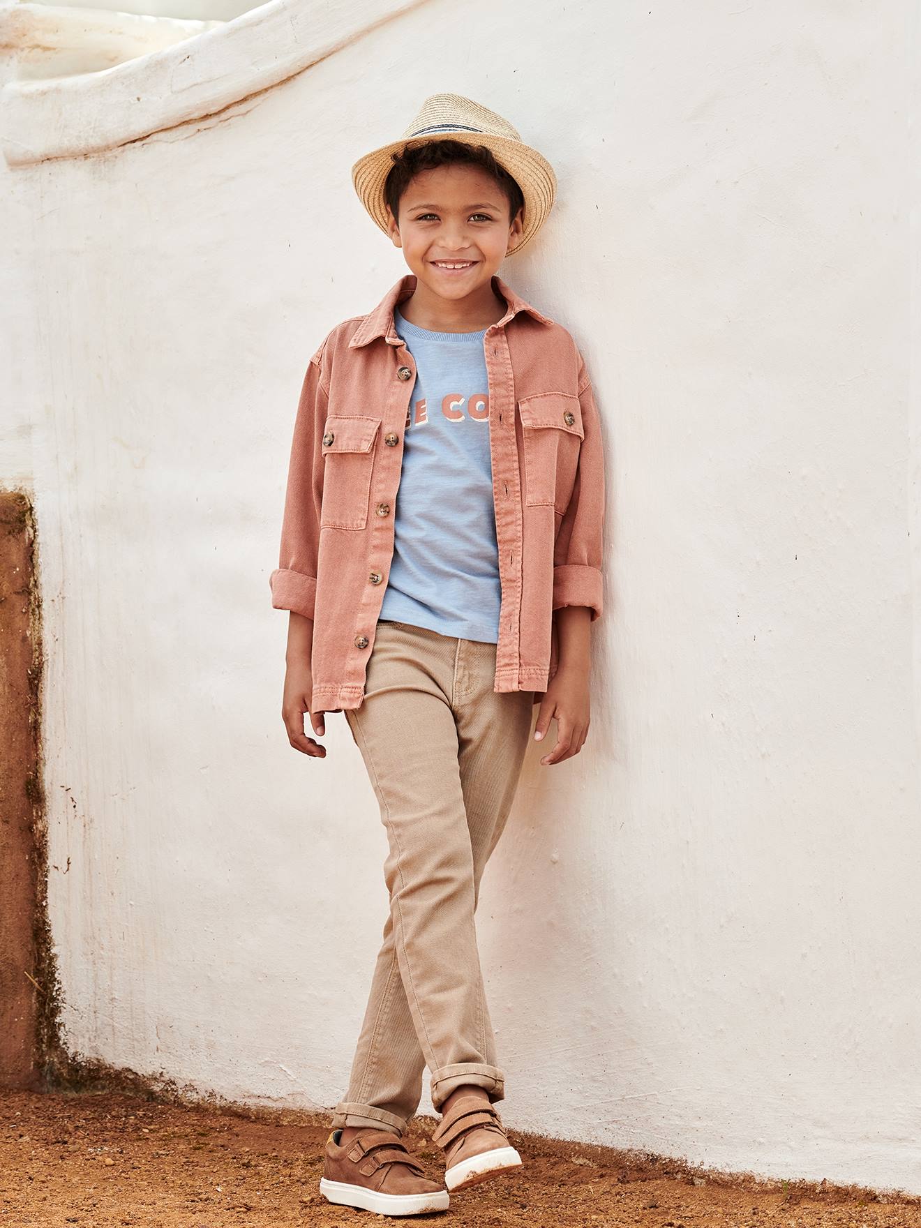 Vertbaudet Jungen Overshirt - ziegel