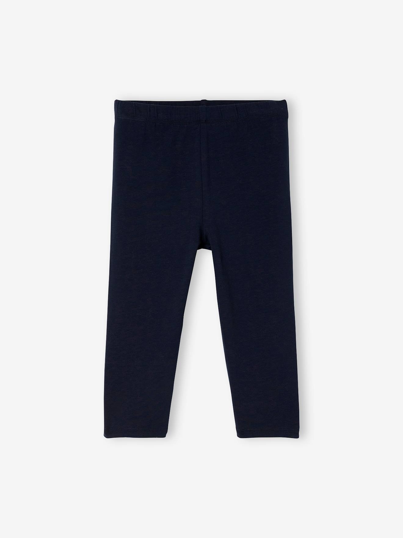 Lot de 2 leggings Basics fille mi-mollets lot turquoise