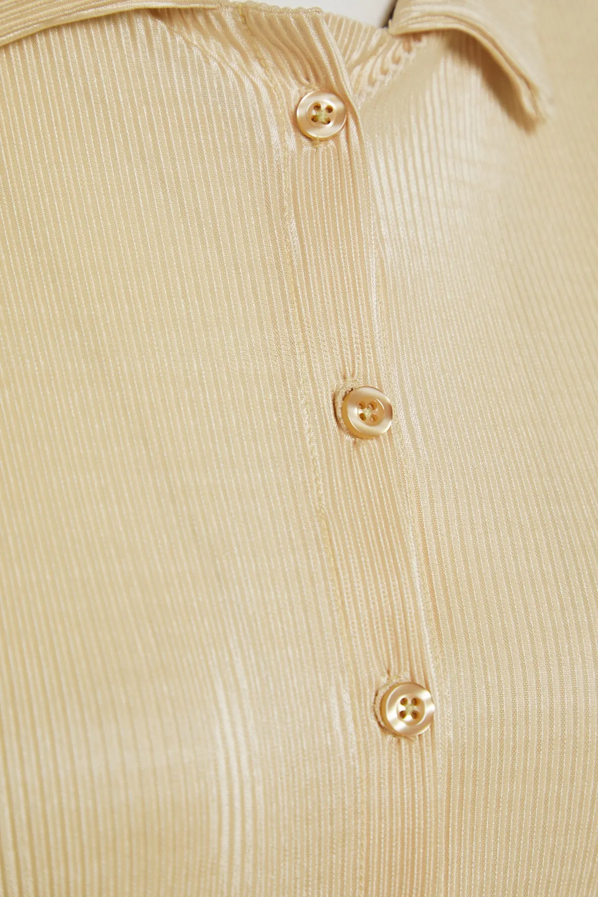 Trendyol Collection  Hemd - Beige - Relaxed Fit