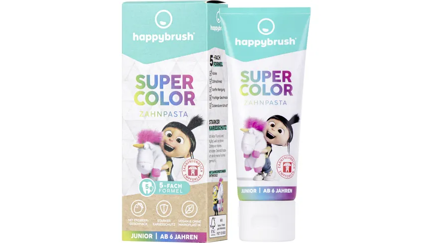 happybrush Super Color Zahnpasta Junior 75 ml