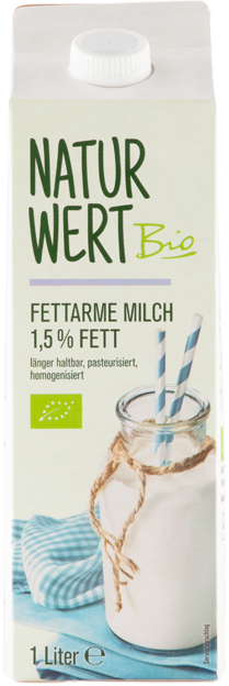 NaturWert Bio Milch fettarm 1,5%