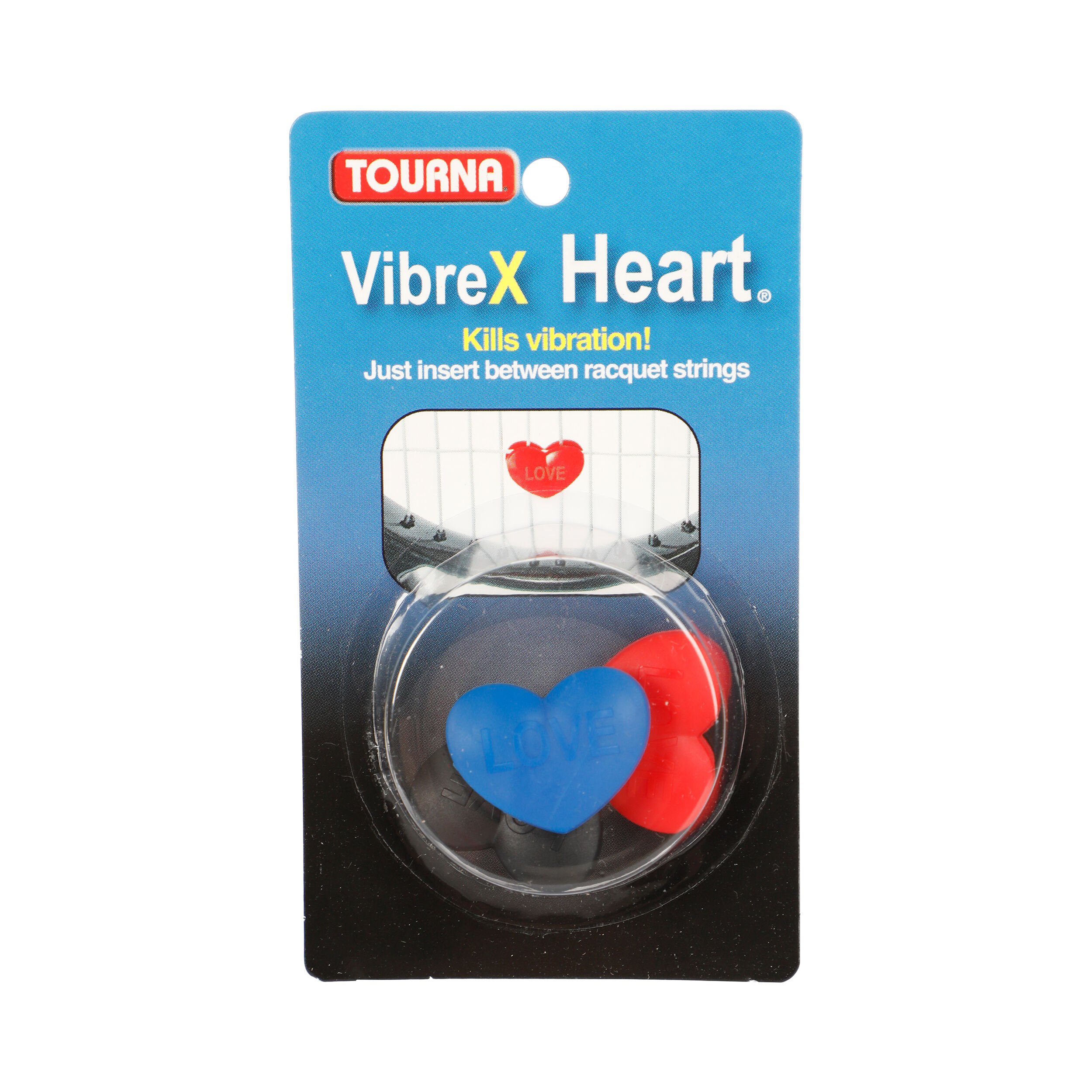 Vibrex Heart Dämpfer 3er Pack - Rot, Schwarz