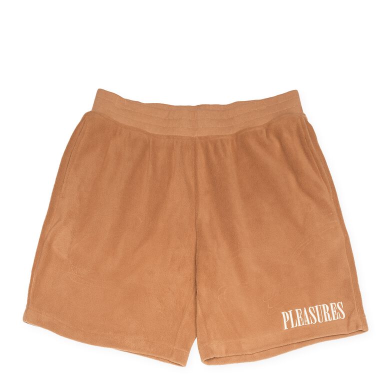 Pleasures Equator Shorts camel