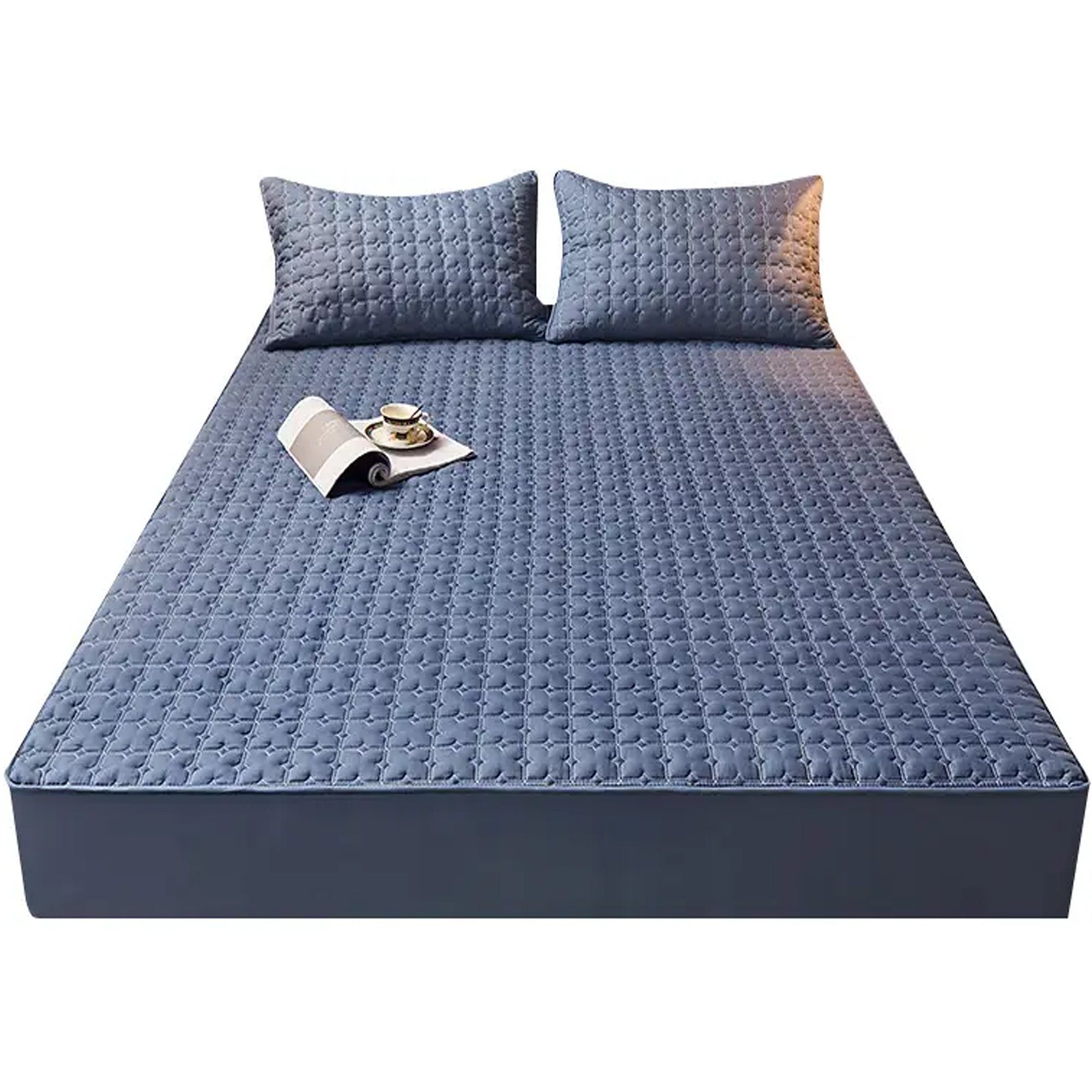 Matratzenauflage Matratzenauflage,Matratzenschoner,atmungsaktive Matratzenbezug Mutoy, Baumwollstoff Spannbettlaken Matratzenschutz waschbar