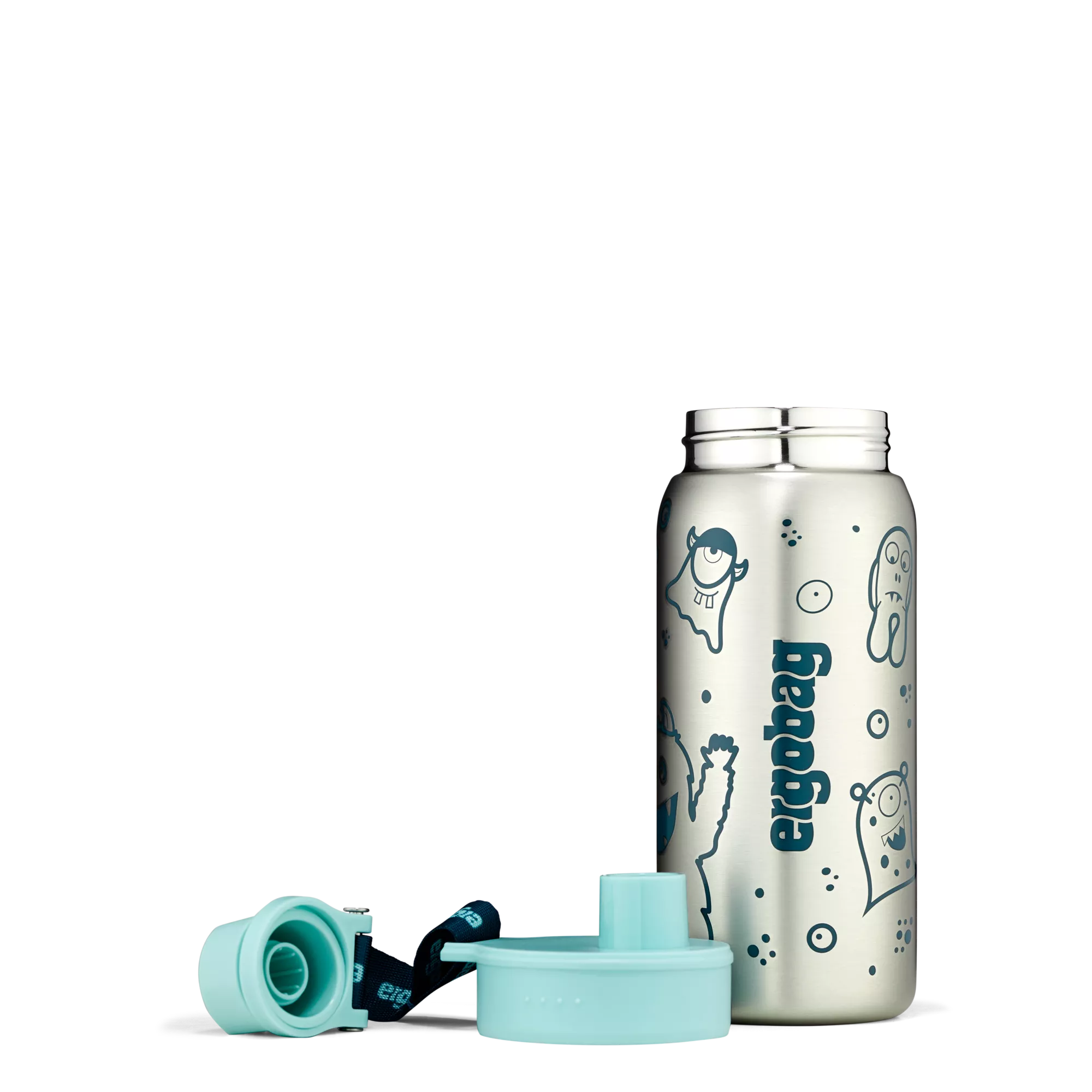 ergobag Edelstahl Trinkflasche Petrol