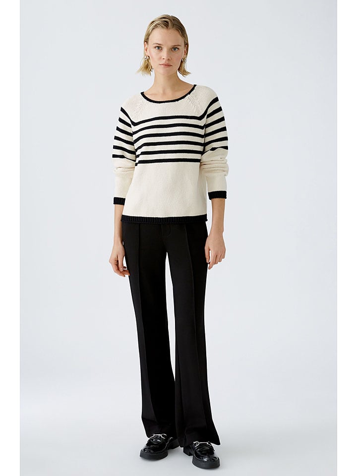 Oui Pullover in Creme günstig kaufen