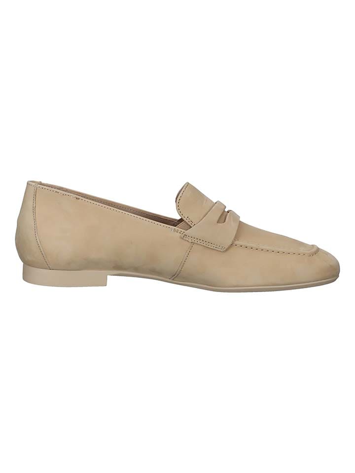 Paul Green Leder-Mokassins in Beige günstig kaufen