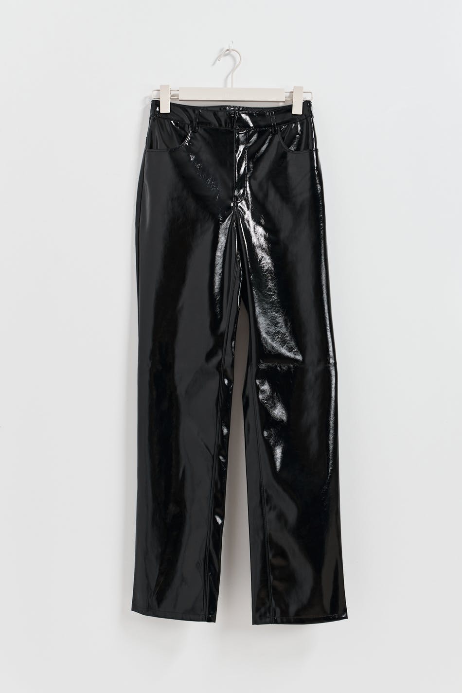 Patent pu trousers