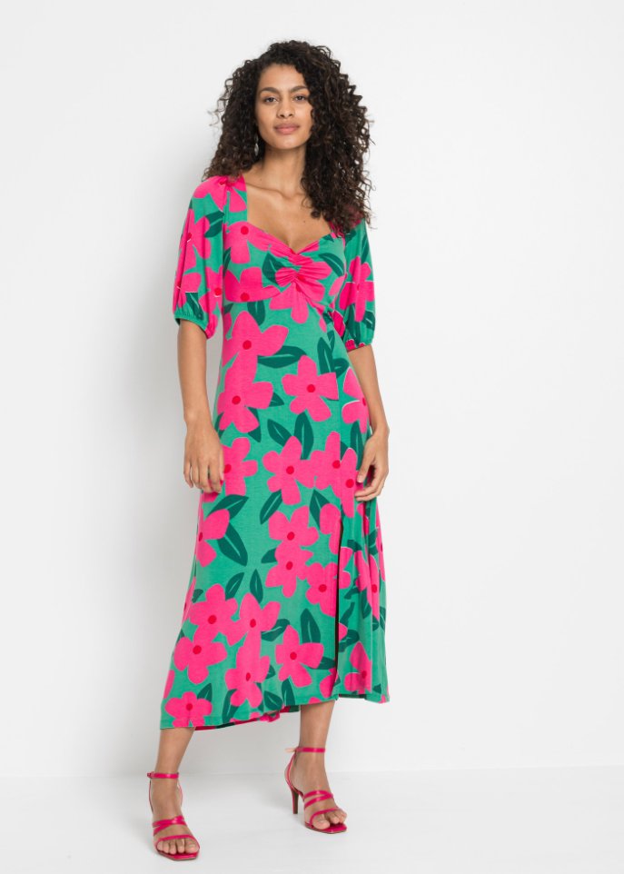 Midikleid mit Schlitz