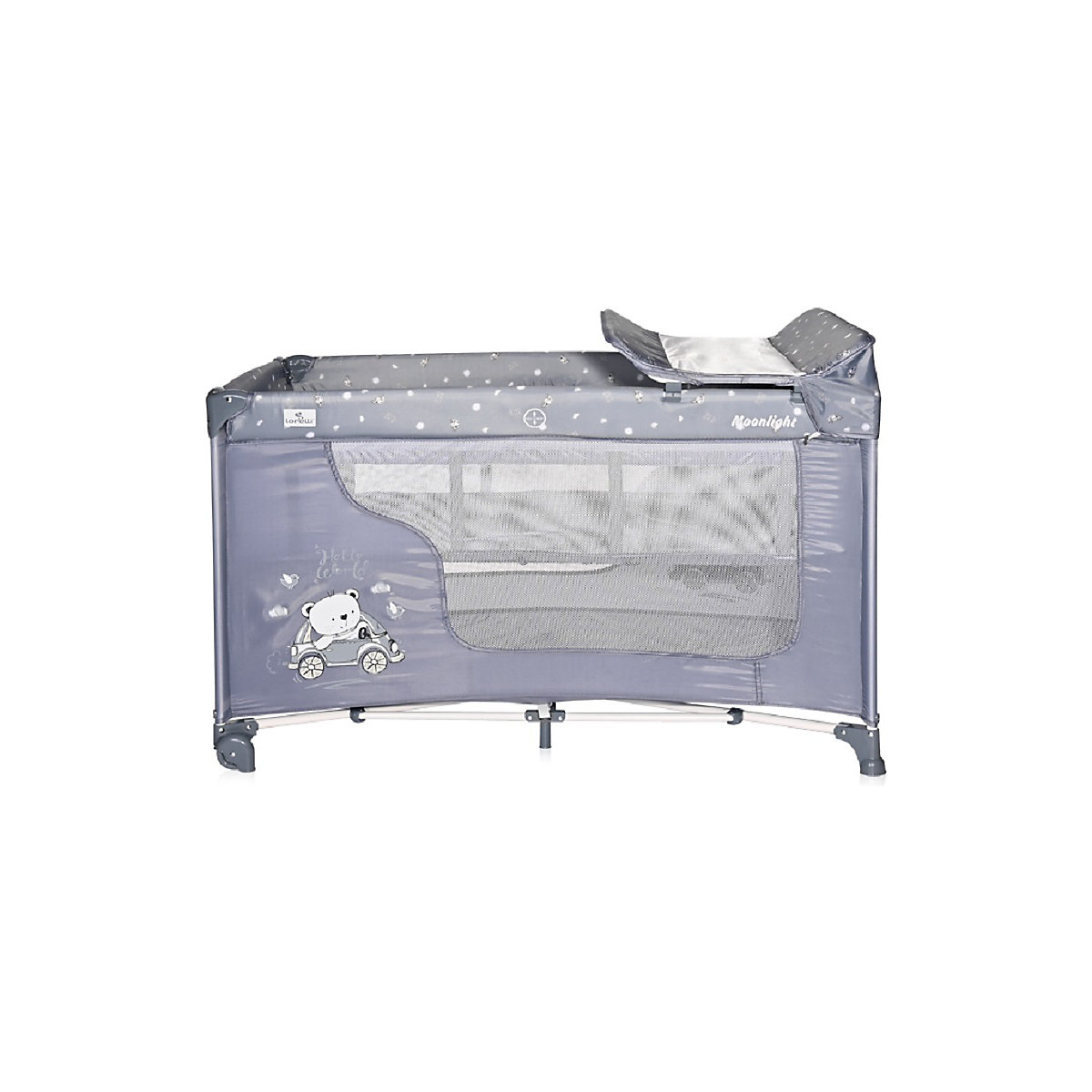Reisebett Moonlight, zwei Ebenen, Wickelauflage, Matratze, Tasche Reisebetten