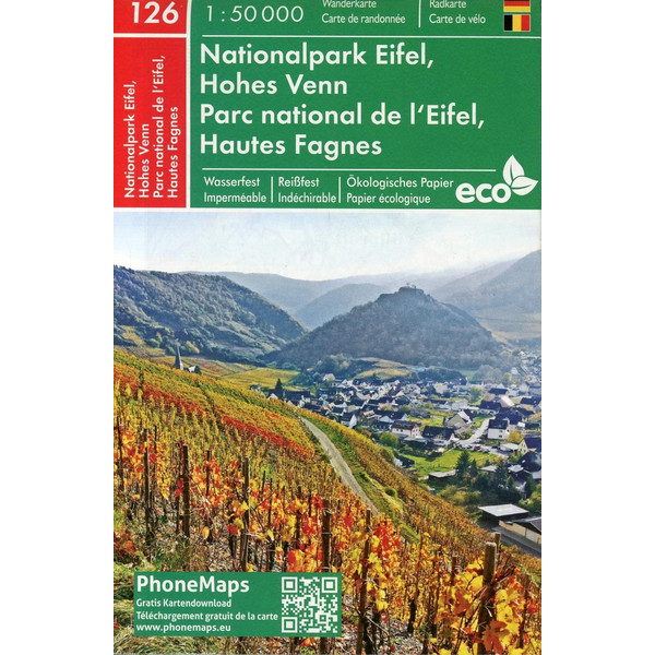NATIONALPARK EIFEL, HOHES VENN, WANDER - RADKARTE 1 : 50 000 - Wanderkarte