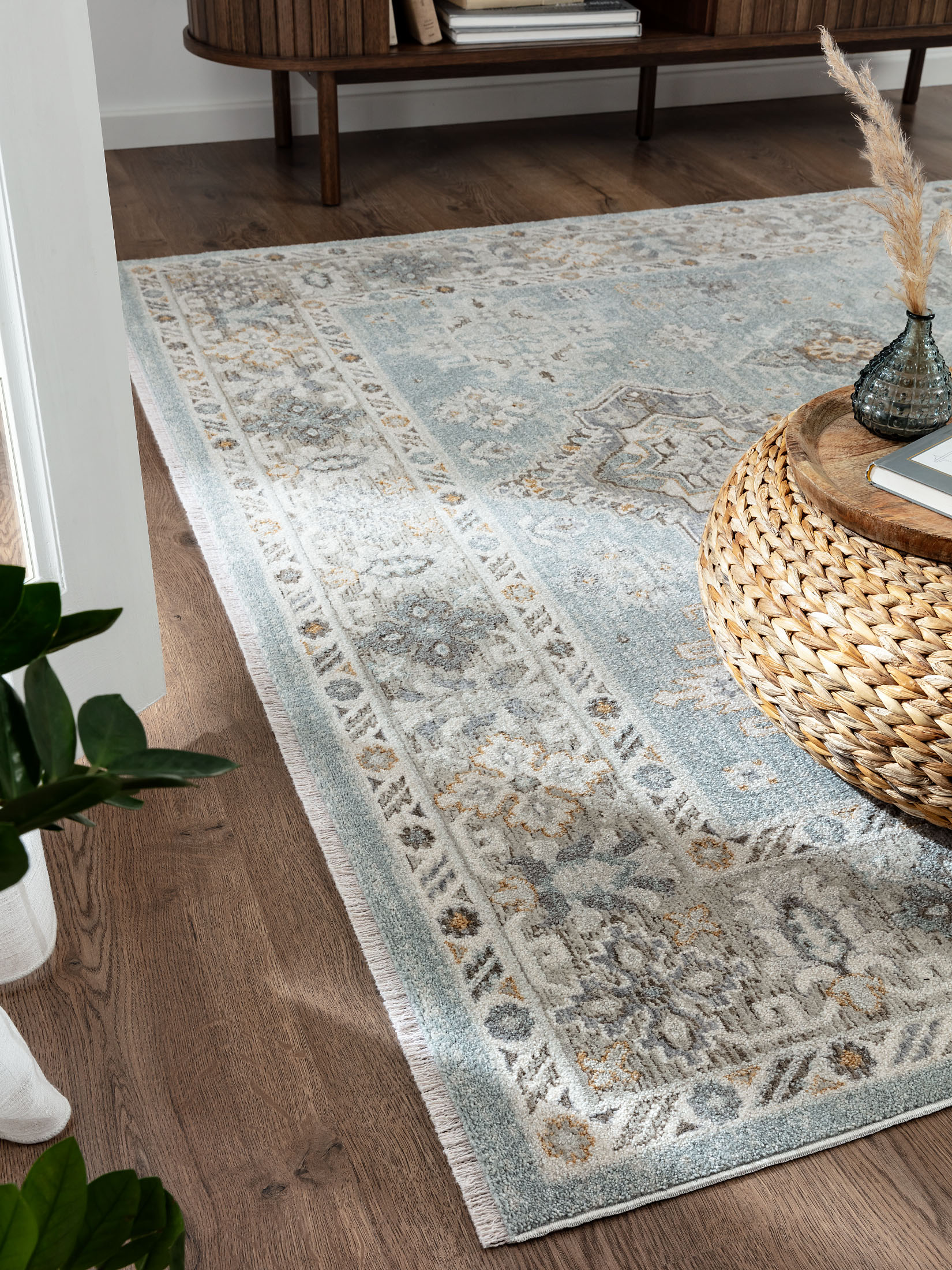 Amarat Vintage-Teppich, Azur