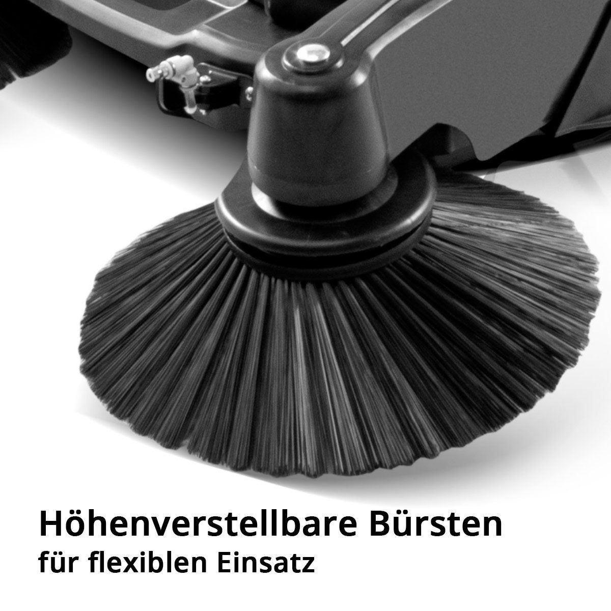 STAHLWERK Handkehrmaschine Akku Kehrmaschine SLW-55 ST mit 1000 mm Kehrbreite, 100 cm Arbeitsbreite, (Packung, 1-St)