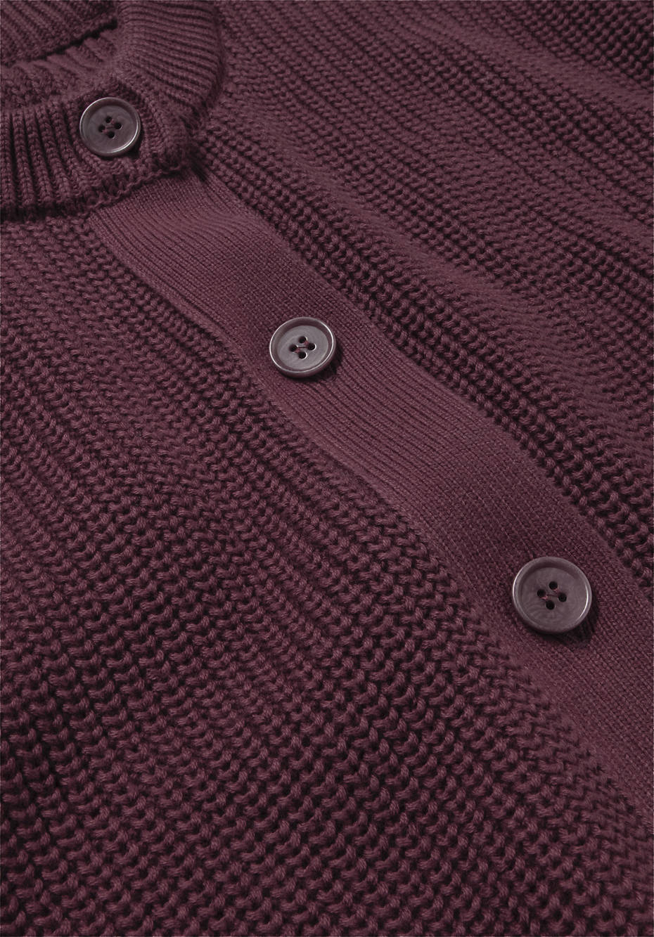 Rundhals-Cardigan aus reiner Bio-Baumwolle