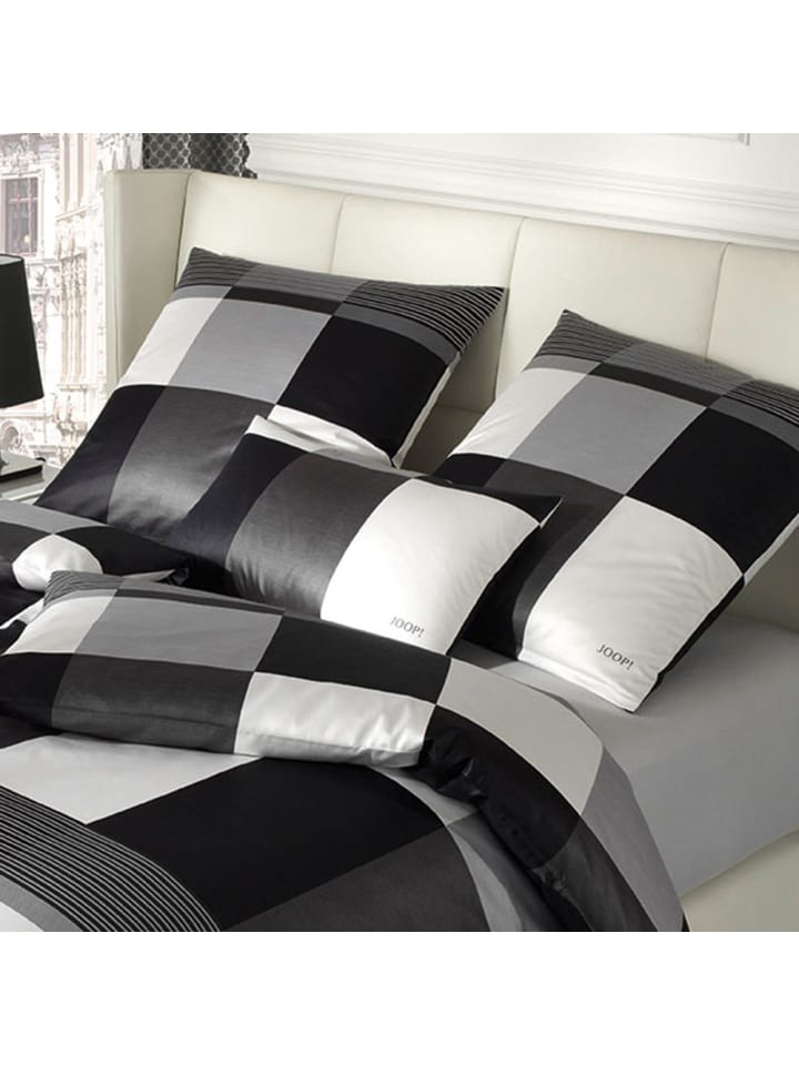 JOOP! Bettwäsche Plaza Squares in black günstig kaufen