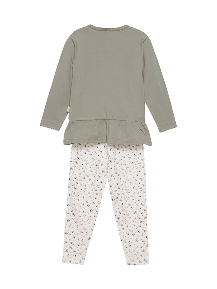 CeLaVi Pyjama in Khaki/ Weiß günstig kaufen