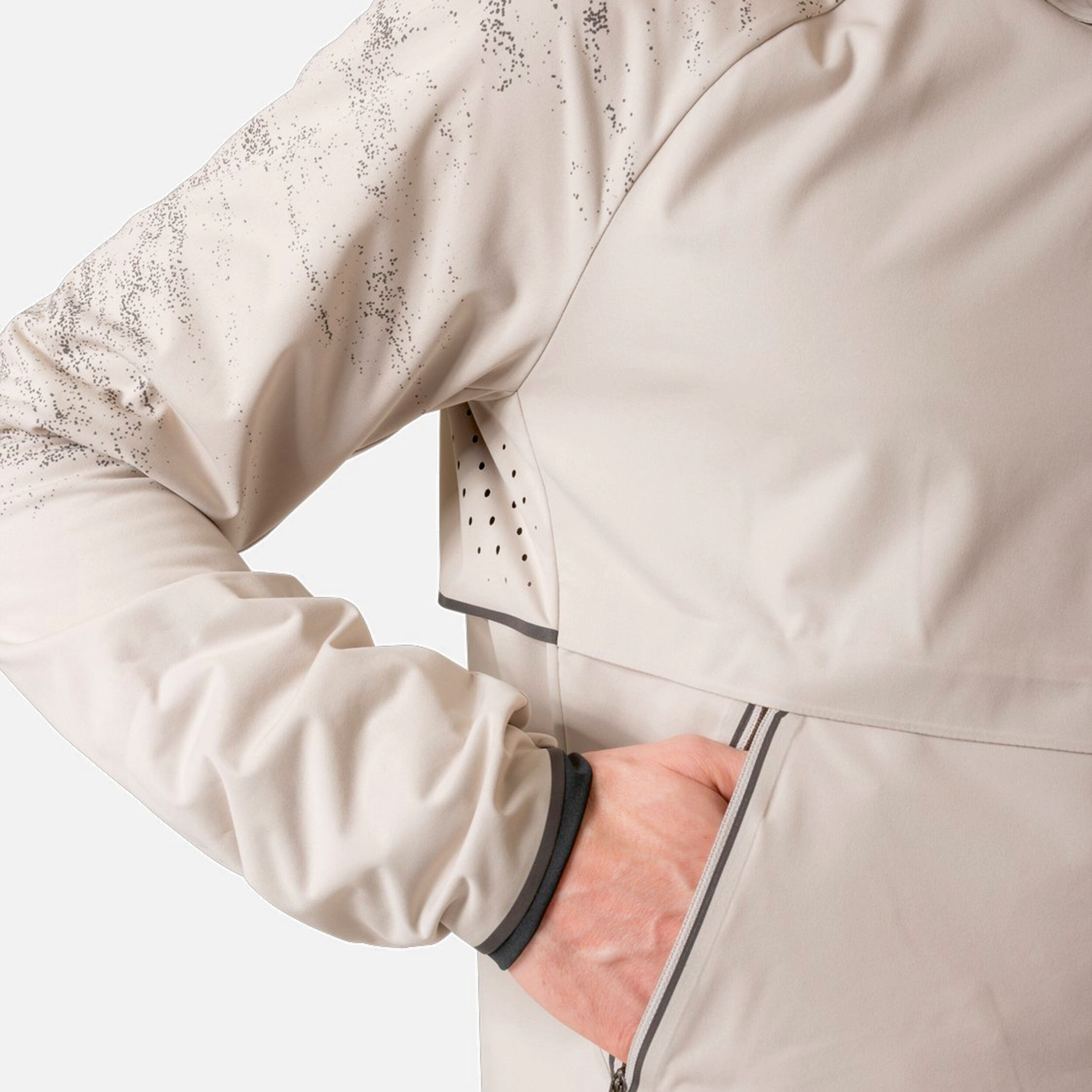 Zeroweight Pro Warm Reflect Laufjacke Herren - Hellgrau