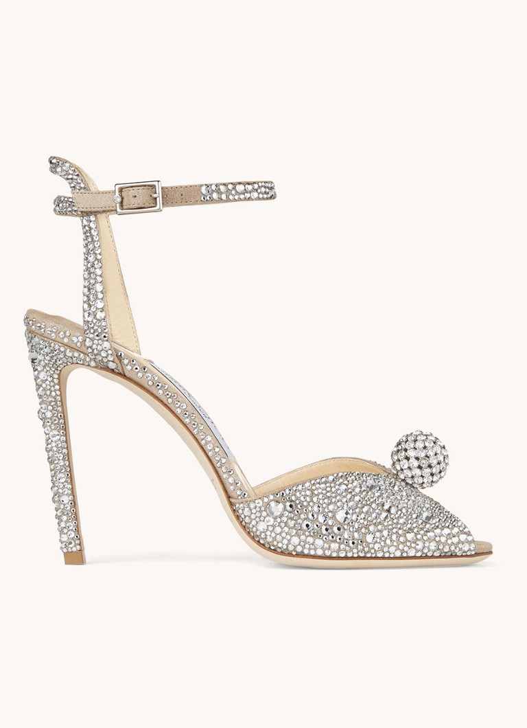 Sandali Jimmy Choo Sacora 100 con strass