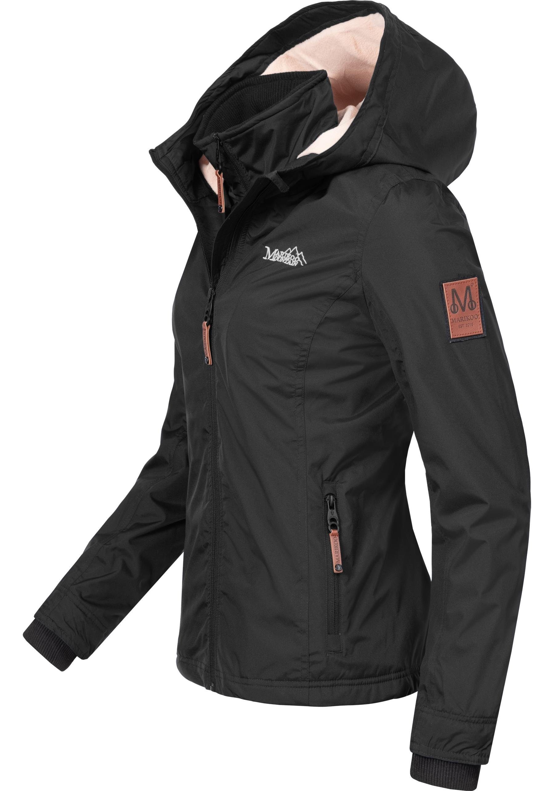 Marikoo Outdoorjacke Erdbeere sportliche Funktionsjacke mit Kapuze