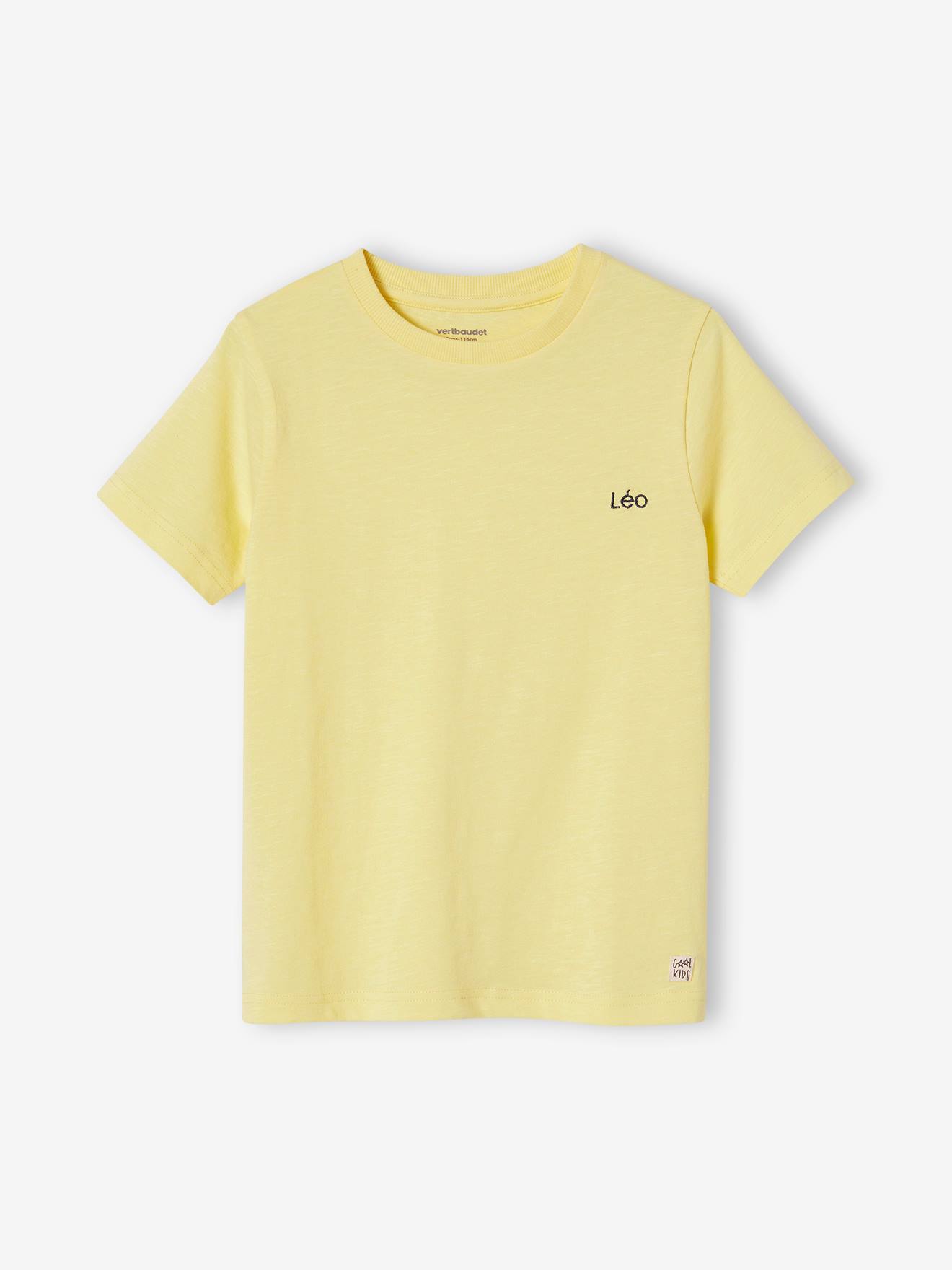 T-shirt Basics personnalisable garçon manches courtes bordeaux