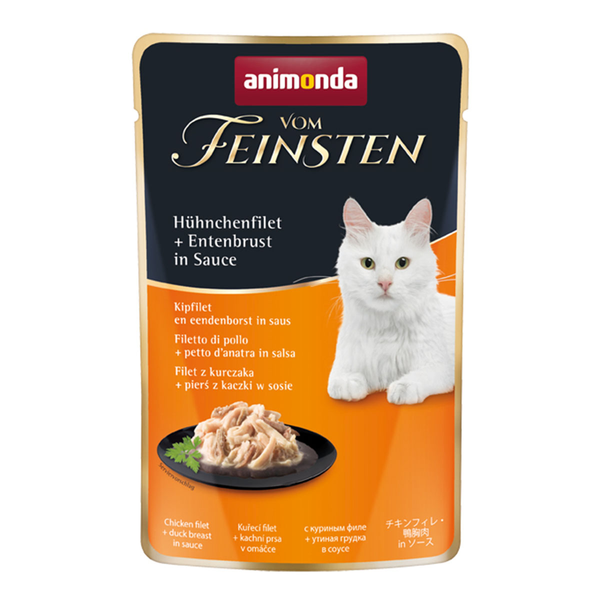 animonda vom Feinsten Hühnchenfilet und Entenbrust in Sauce