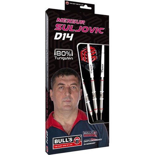 BULL'S DARTPFEIL MENSUR SULJOVIC D14, STEELDART, 80% TUNGSTEN