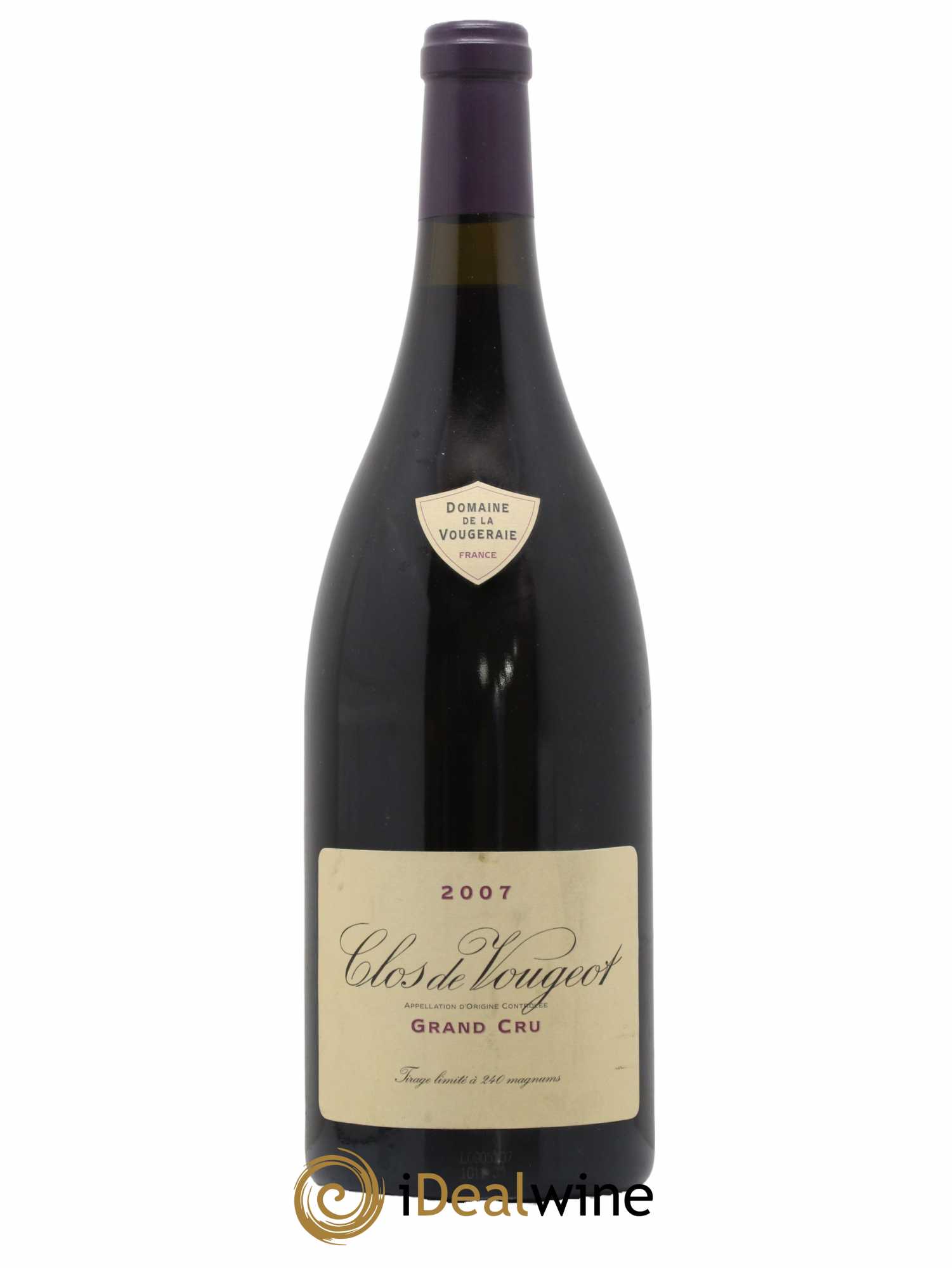 Clos de Vougeot Grand Cru La Vougeraie  2007 - Lot de 1 Magnum