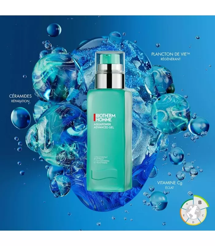 AQUAPOWER ADVANCED GEL PNM Gel hydratant pour homme peaux normales à mixtes