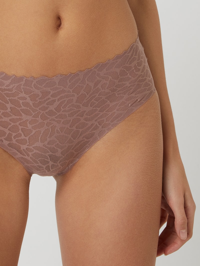 Slip aus Spitze in hellbraun