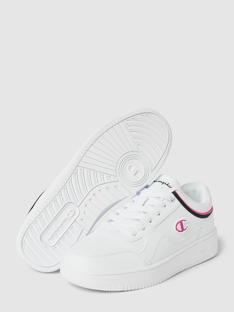 Sneaker mit Label-Details Modell 'Rebound low' in weiß