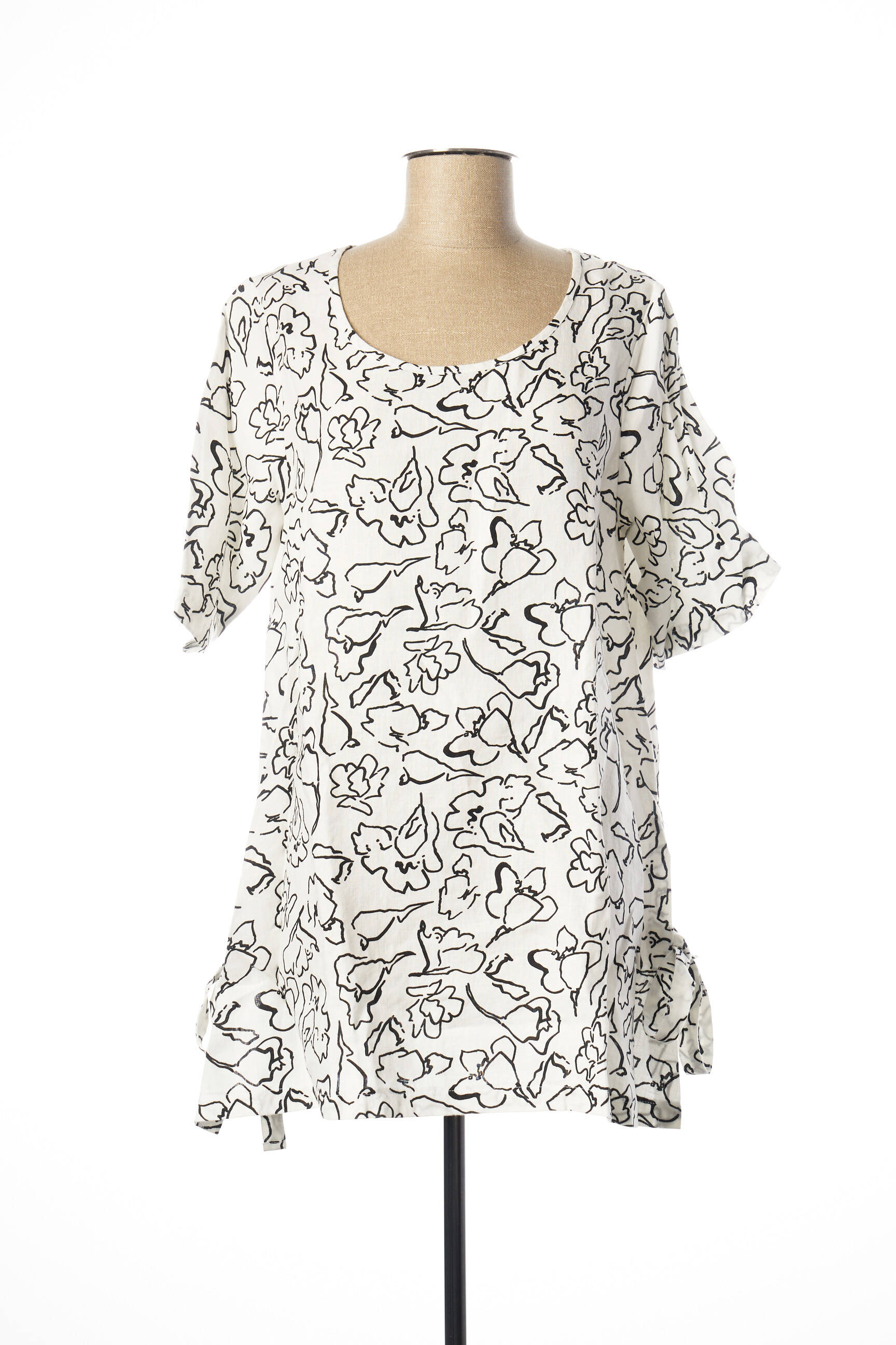 G Oze Tuniquemanchelongue Femme couleur blanc