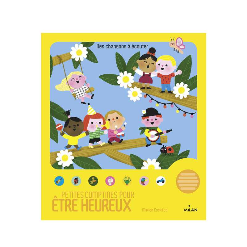 Livre Petites comptines pour être heureux - Milan Jeunesse